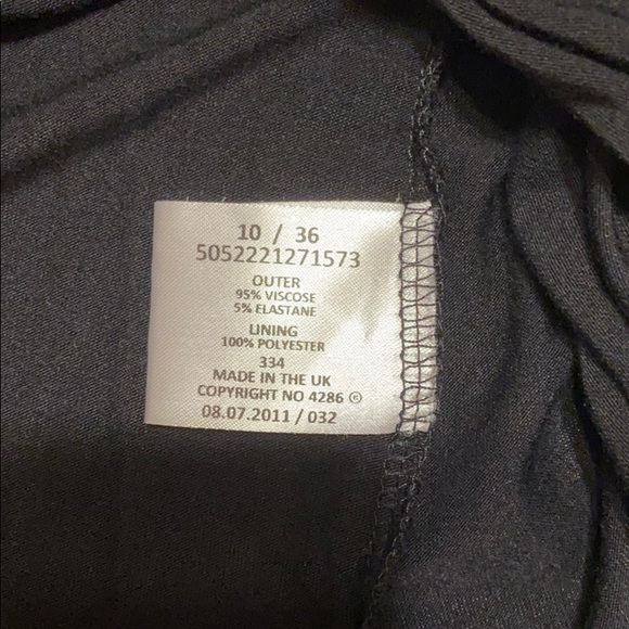 Black Strapless Jane Norman Wide Leg Jumpsuit - Picture 5 of 5